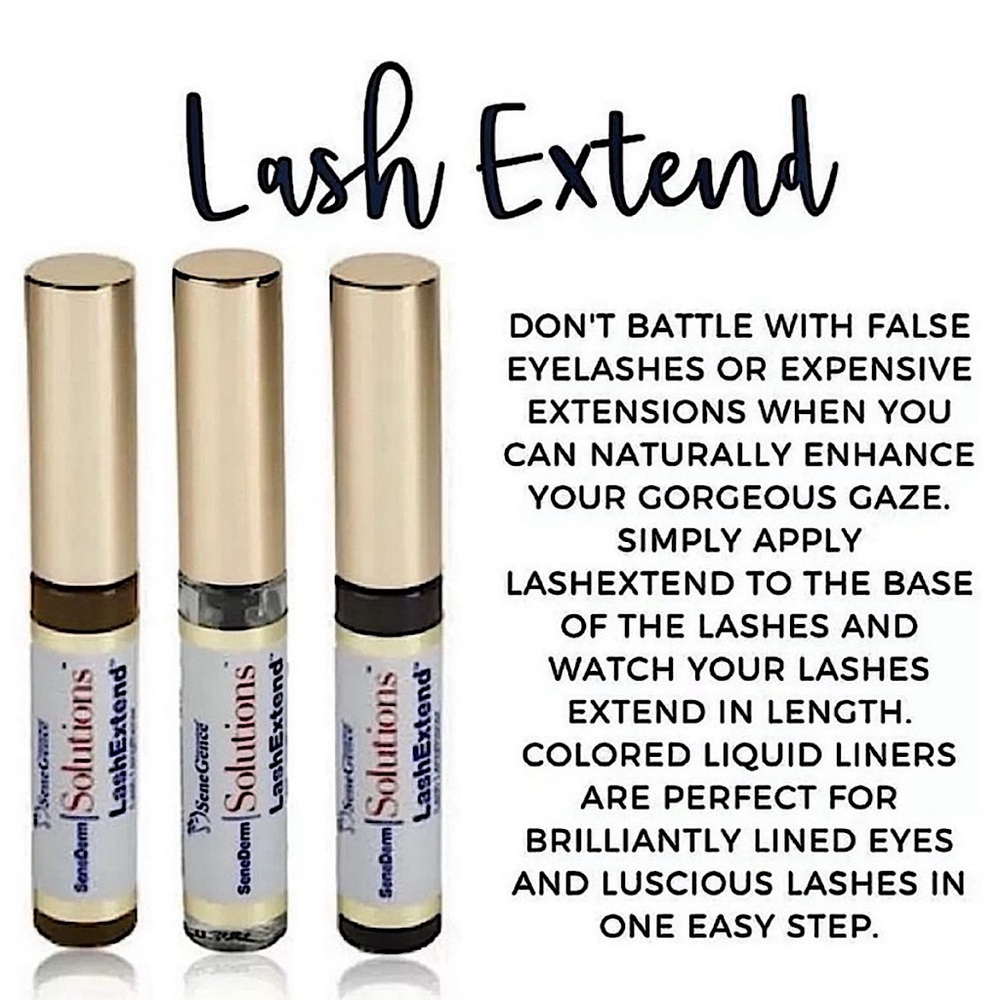 Senegence LashExtend Lash Lengthener Black NEW Growth Serum Lengthening Eyeliner